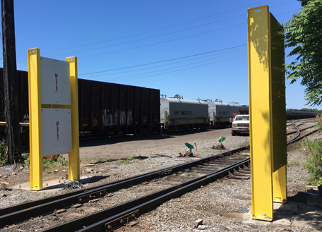 radiation monitor on railroad track, 4525 series