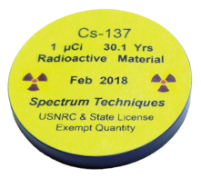 Cs-137 disc source