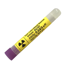 Radiation tube sources for well counters