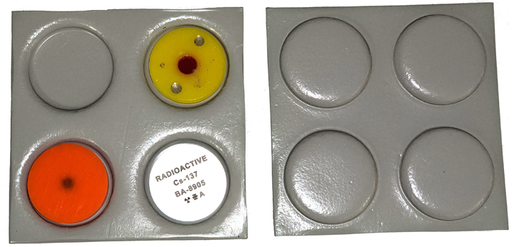 radioactive source holder